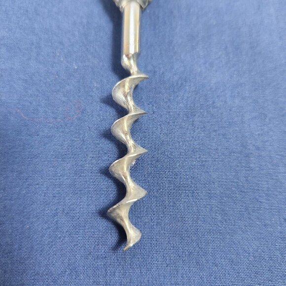 WMF Zinn Pewter Wine Opener Screw-Pull Grapes Leaves Design Vintage - Picture 5 of 7